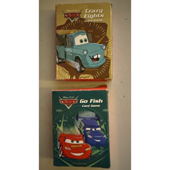 Disney Pixar Cars Book And 2 Decks Of Cars Playing Cards - Picture 3 of 3